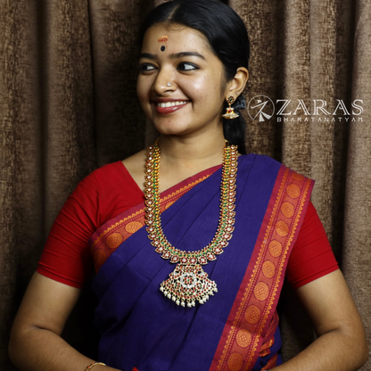 Bharatanatyam Dance Jewellery - B Manga CS RG Kemp Haaram / Long Chain image 1