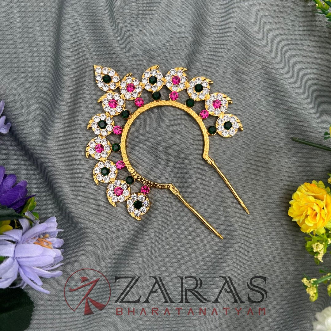 Bharatanatyam Dance Jewellery - B Manga PGW Stone Head Arch image 0