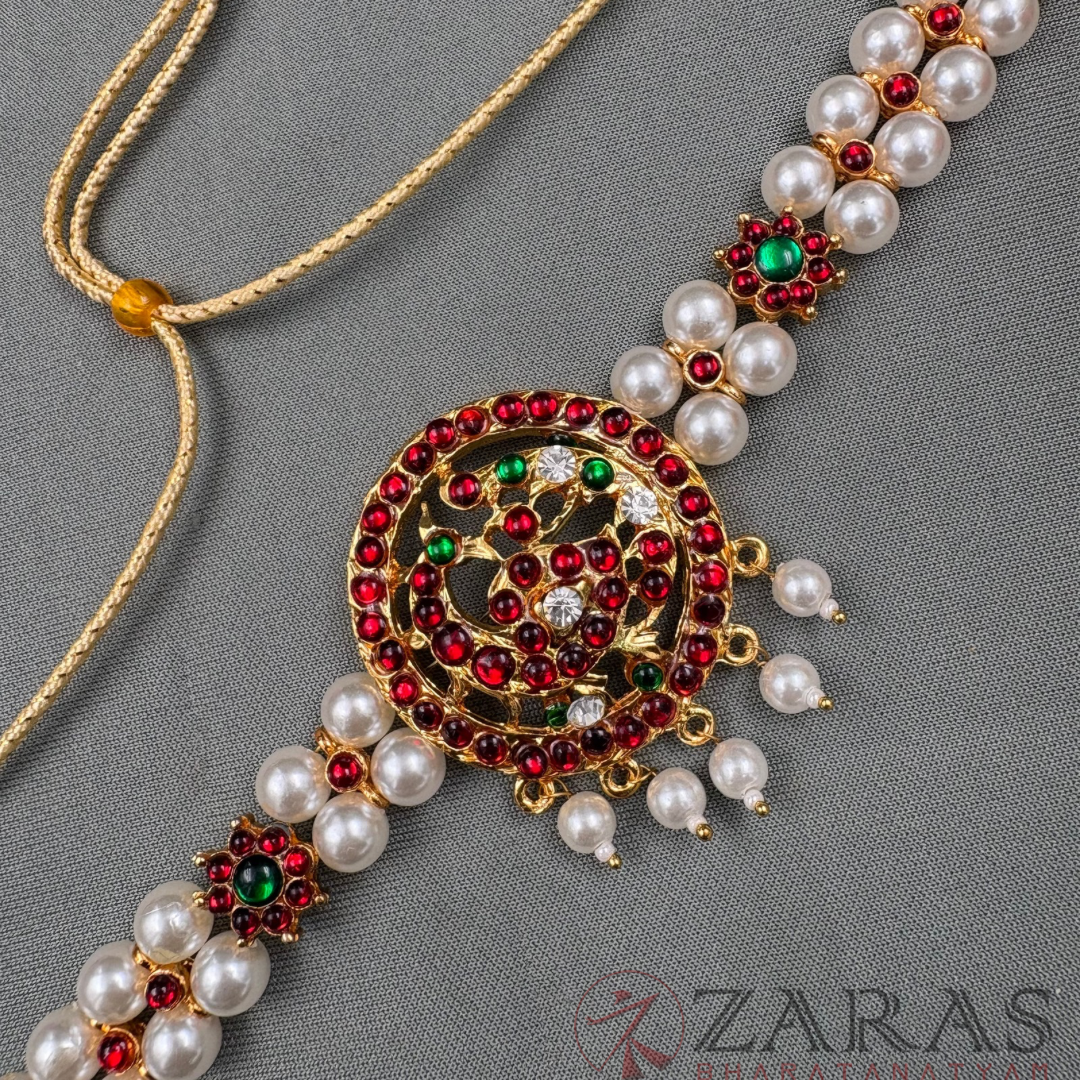 Bharatanatyam Dance Jewellery Necklace -Peacock Balls RG Kemp CS image 2