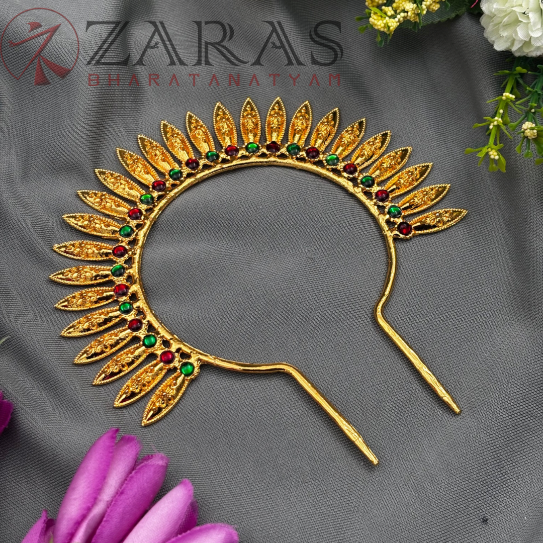 Bharatanatyam Dance Jewellery - Kuchi RG Kemp Head Arch (Length: 5 1/2 inch; Dia: 5 inch) image 1