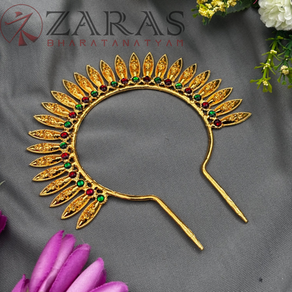 Bharatanatyam Dance Jewellery - Kuchi RG Kemp Head Arch (Length: 5 1/2 inch; Dia: 5 inch) image 1