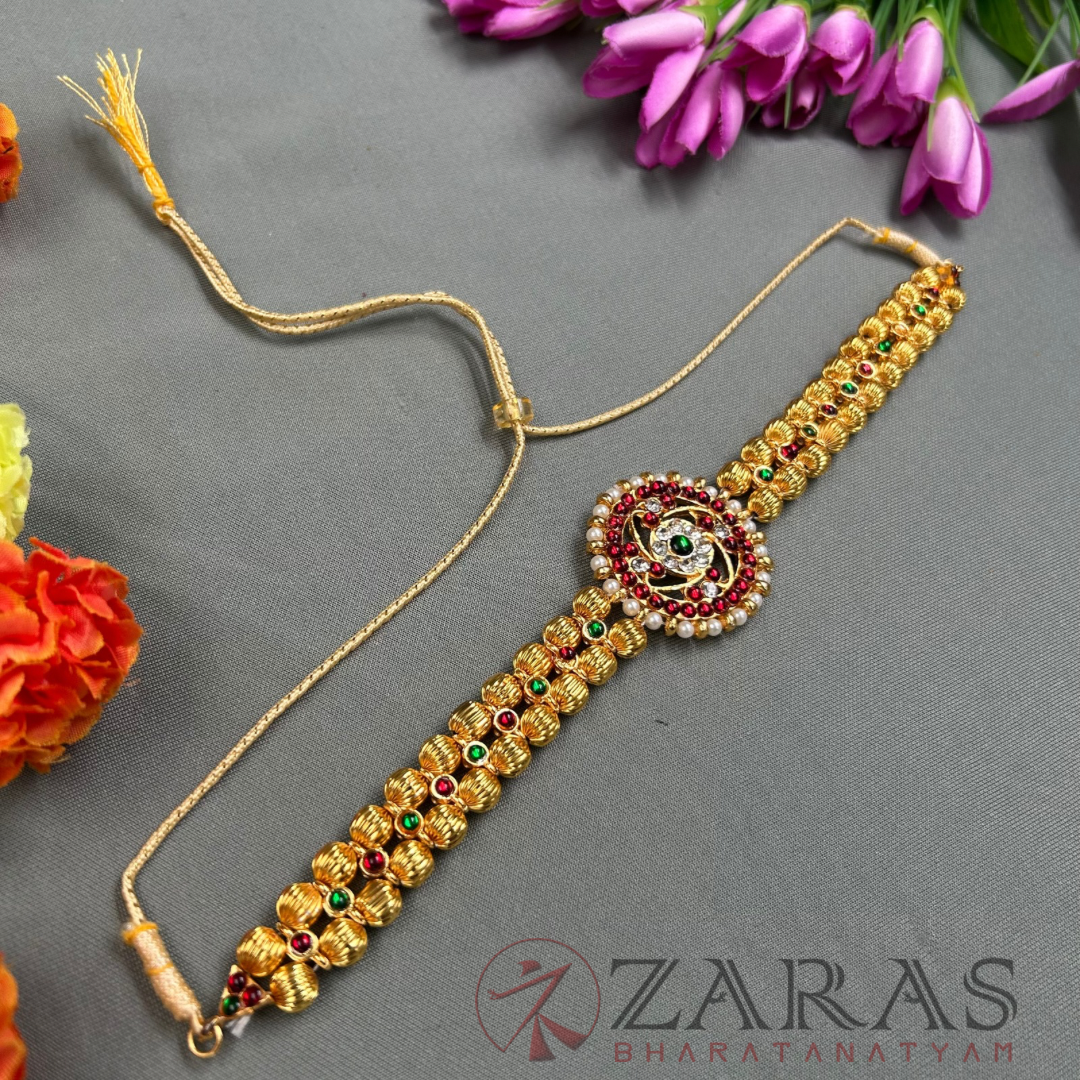 Bharatanatyam Dance Jewellery - 2L Balls Necklace RG Kemp Choker Type image 1