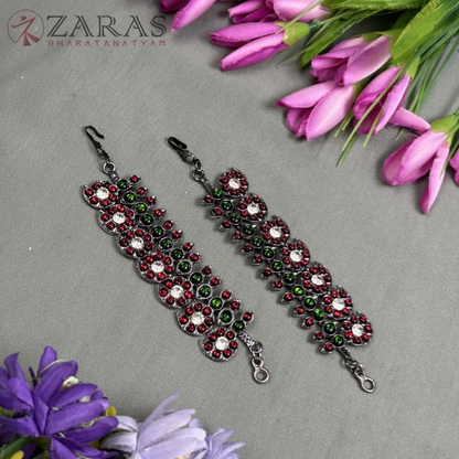 Bharatanatyam Dance Jewellery Black - Maatal Manga RG Kemp CS Pearls image 0