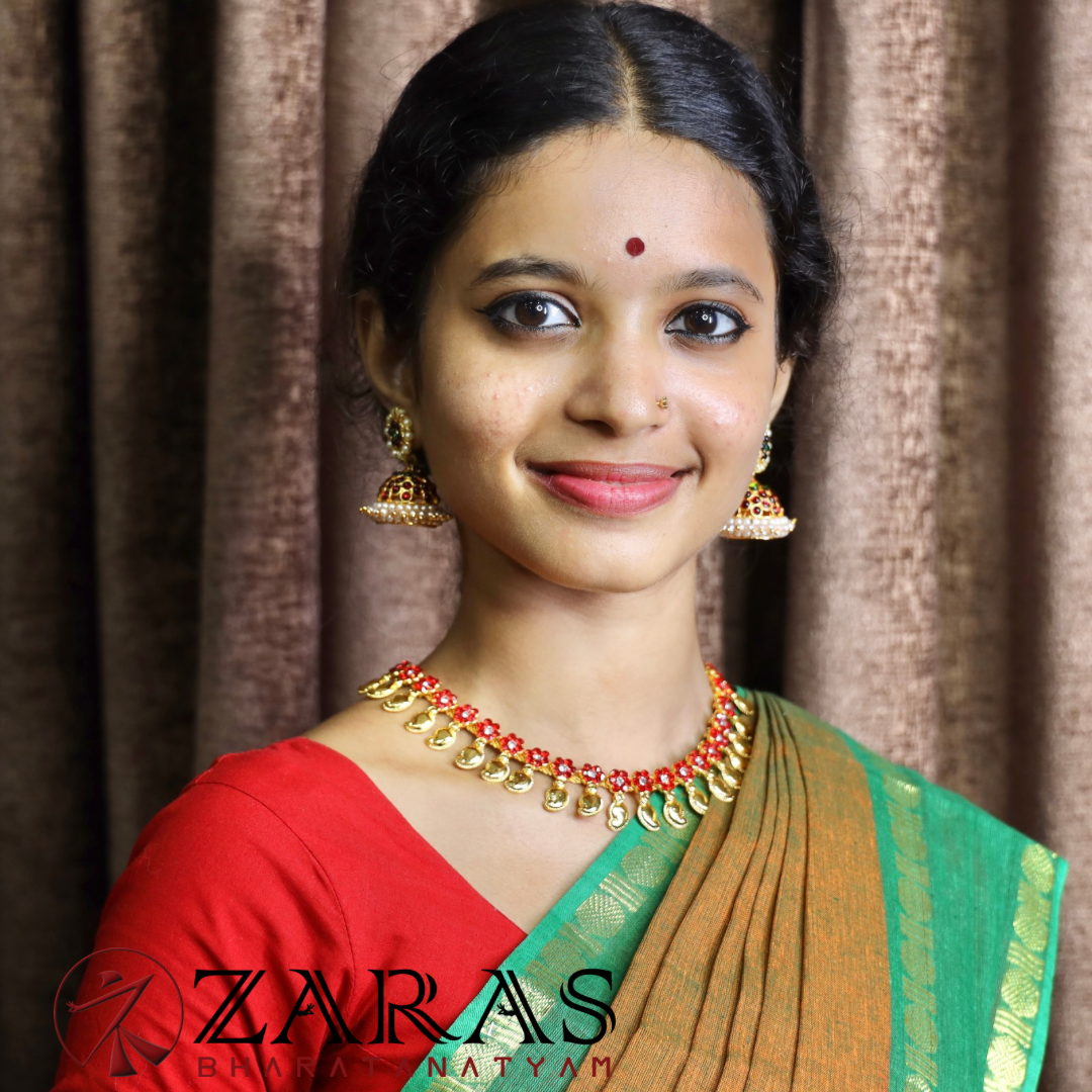 Bharatanatyam Dance Jewellery - Necklace Manga Design Gold RWS SA image 1