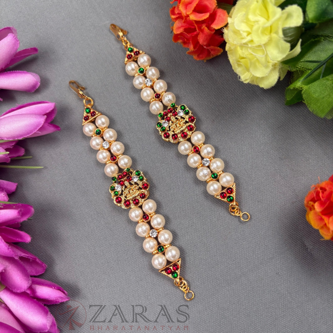Bharatanatyam Dance Jewellery Maatal - 2L ball & Lakshmi RG Kemp CS image 0