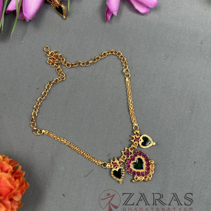 Bharatanatyam Dance Jewellery - Necklace Flower RG Kemp Enamel Kemp Kids image 0