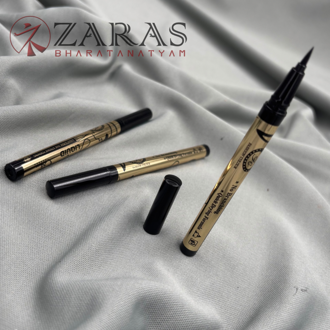 Bharatanatyam Dance Makeup Products - Black Eyeliner Pen (FC) image 2