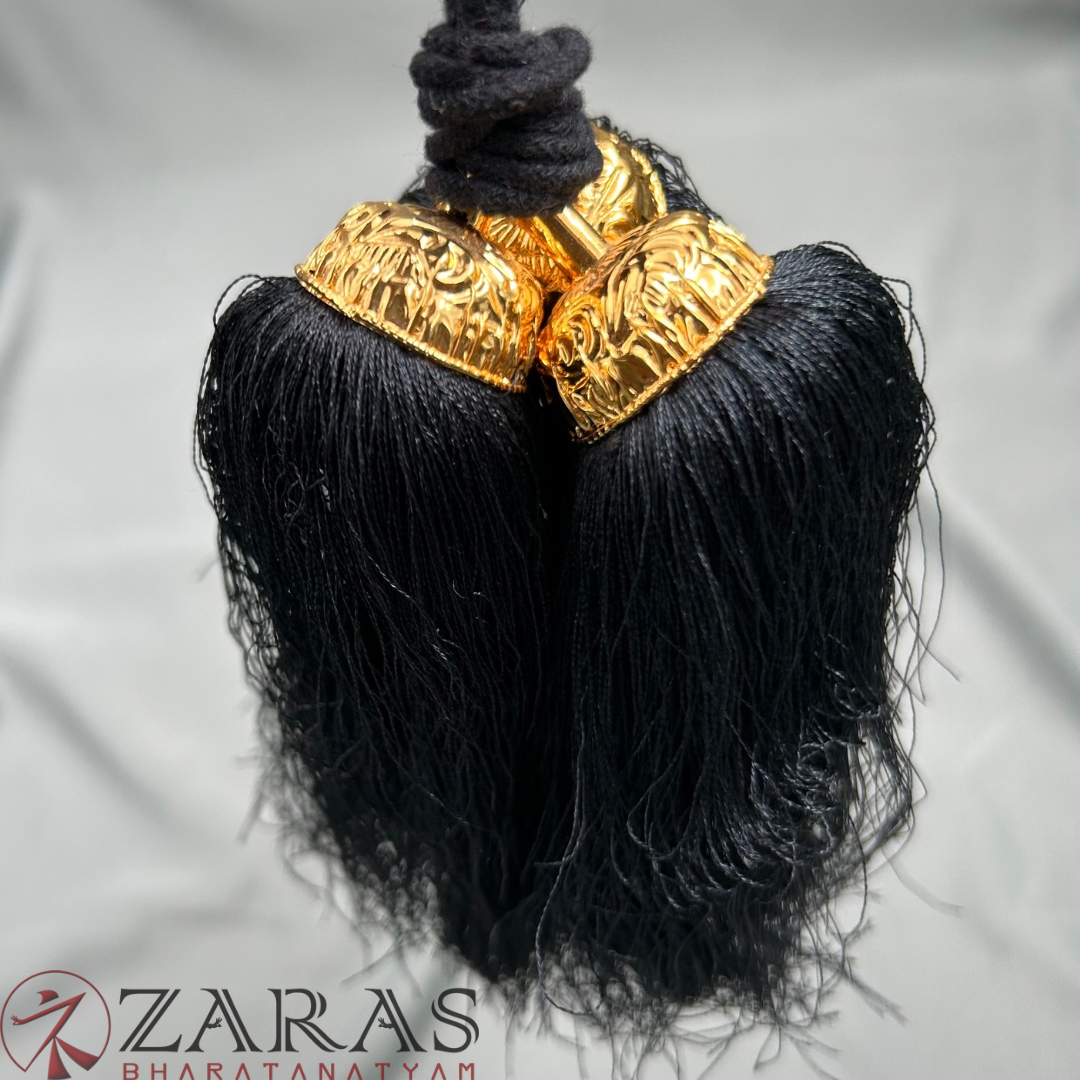 Bharatanatyam Dance Jewellery - Kunjalam Gold Kuppu Hair Type image 0