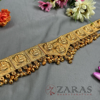 Bharatanatyam Dance Jewellery - V & Lakshmi Hip Belt (Ottiyanam)Small image 1