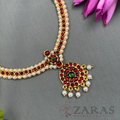 Bharatanatyam Dance Jewellery - Single Line Round Necklace RG Kemp image 0