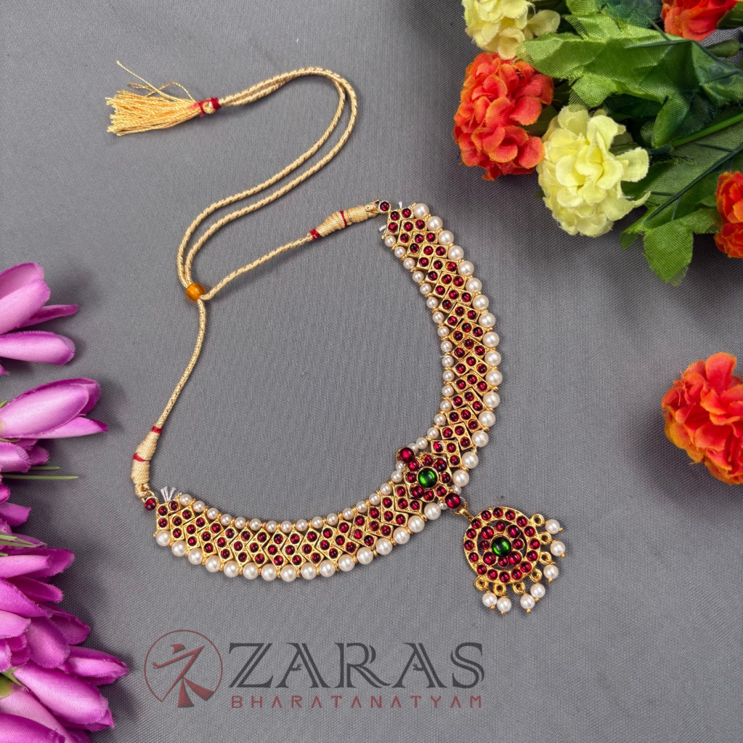 Bharatanatyam Dance Jewellery Necklace - Round V RG Kemp CS image 0