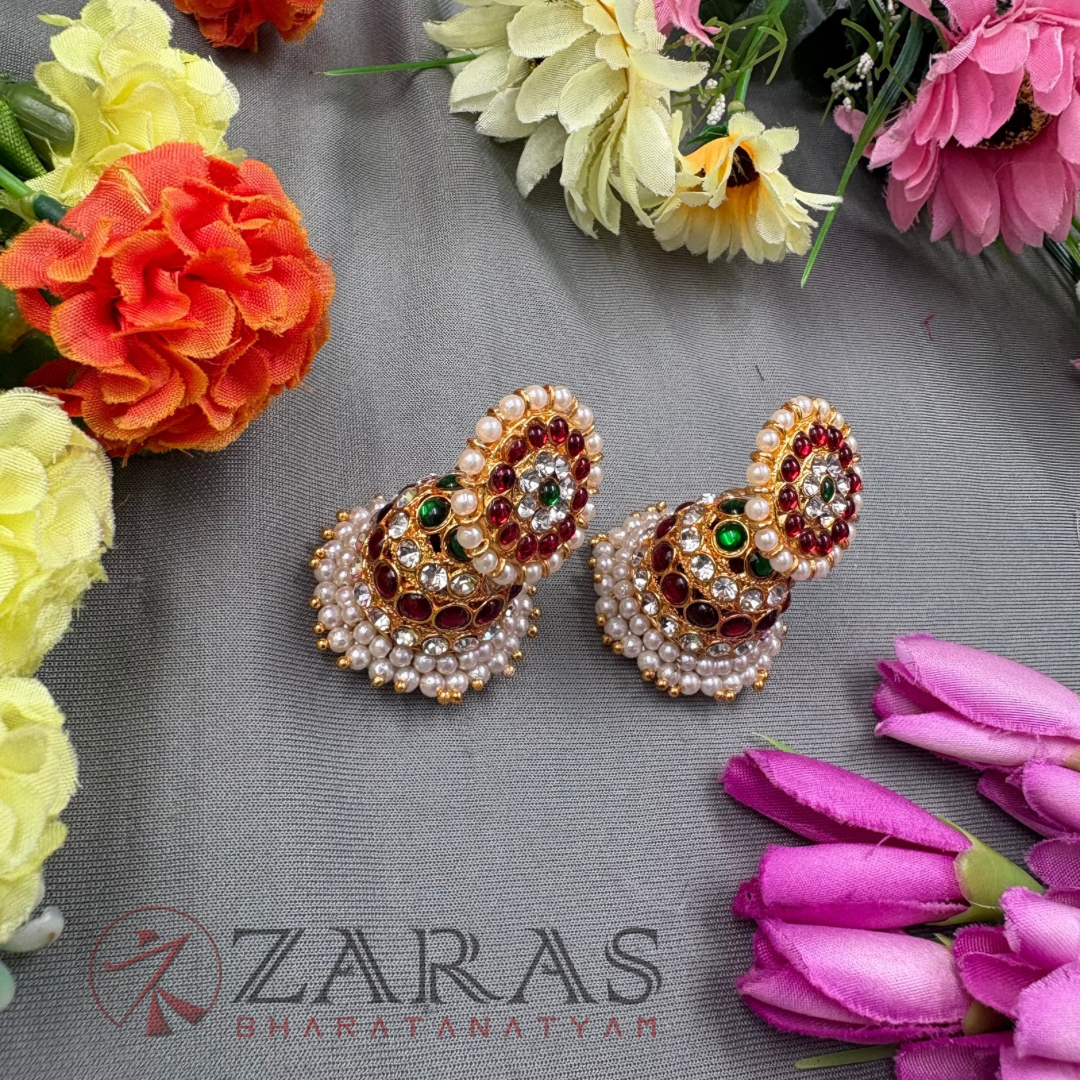 Bharatanatyam Dance Jewellery - 4 Line Jimiki RG Kemp image 0