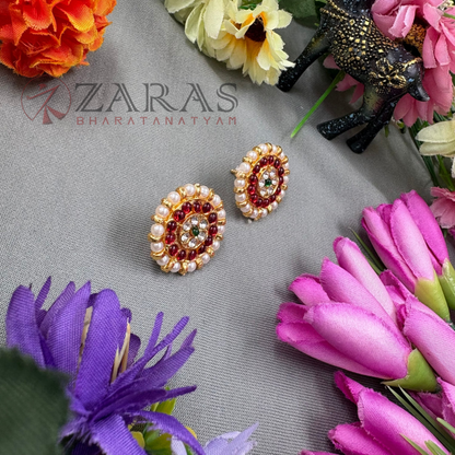 Bharatanatyam Dance Jewellery - Kammal RG Kemp with Beads image 1