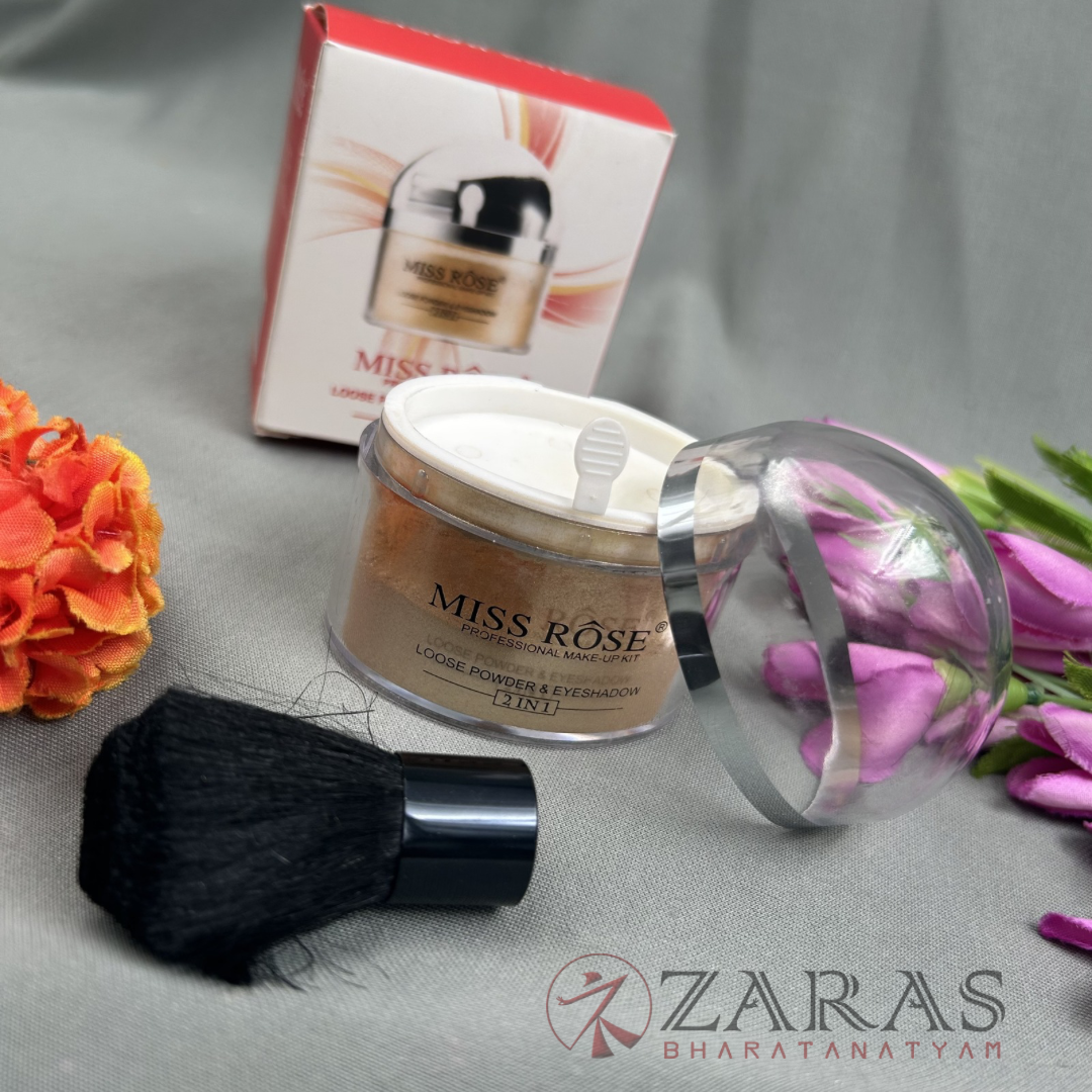 Bharatanatyam Dance Makeup Products - Loose Powder & Eyeshadow (2 in 1) (Miss Rose) image 2