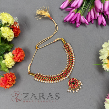 Bharatanatyam Dance Jewellery Necklace - Round V RG Kemp CS Beads image 0