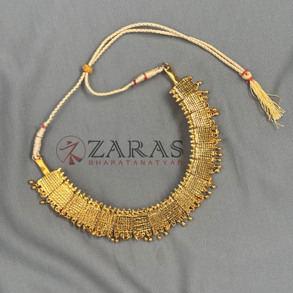 Bharatanatyam Dance Jewellery - Necklace Box Design Full Gold image 2