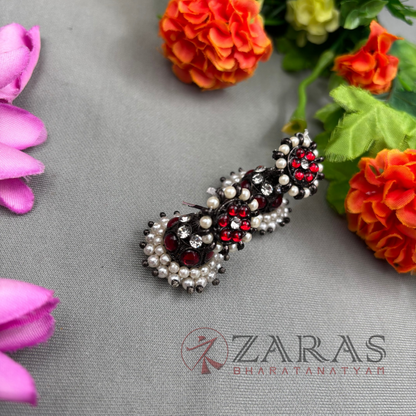 Bharatanatyam Dance Jewellery Black - Kammal with Kammal 2 L Kemp image 1