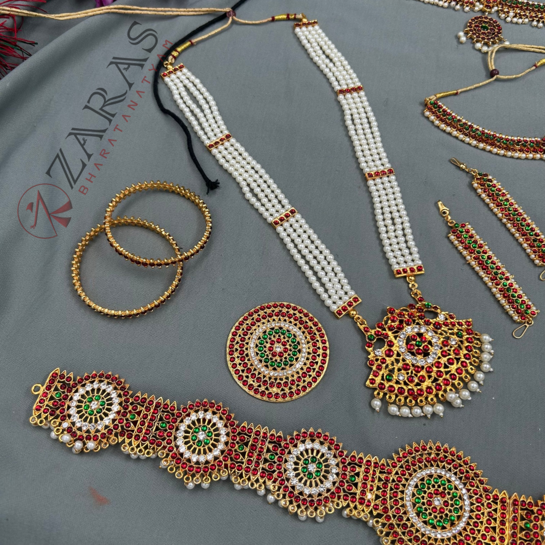 Bharatanatyam Dance Jewellery - Sow Full Set RG Kemp image 1
