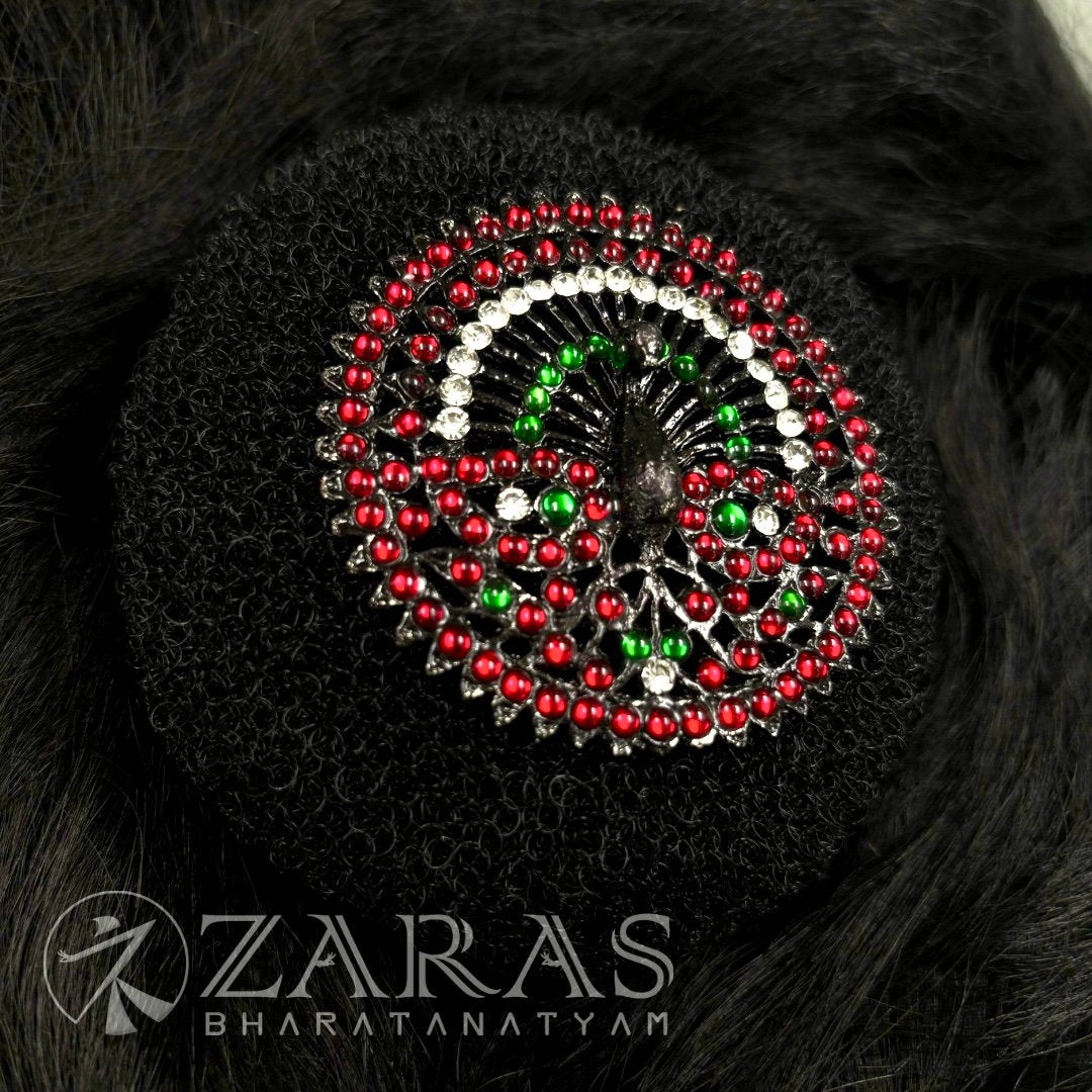Bharatanatyam Dance Jewellery Black - Rakodi Peacock RG Kemp CS image 1