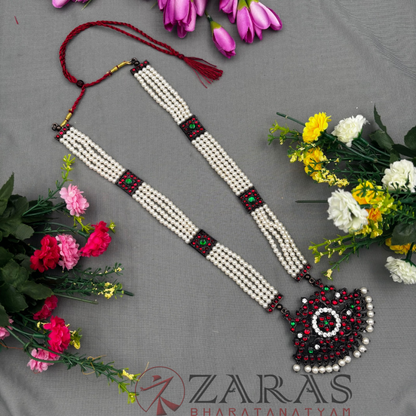 Bharatanatyam Dance Jewellery Black - 4 Lines Bea & Padak CS RG kemp Haaram image 1