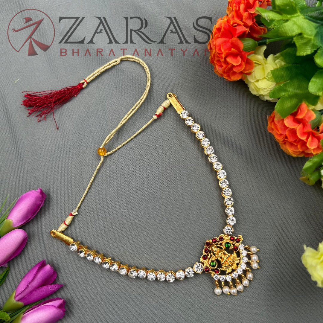 Bharatanatyam Dance Jewellery - Necklace 1 Line Attigai & Lakshmi RG Kemp image 1