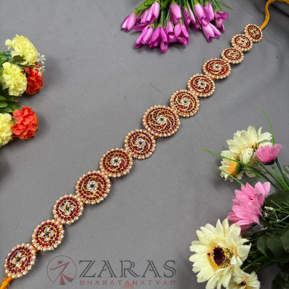Bharatanatyam Dance Jewellery - Sun Hip Belt RG Kemp CS (Ottiyanam) image 1