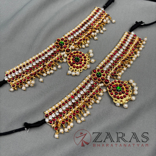 Bharatanatyam Dance Jewellery - SOW CS Kemp Vangi / Baaju Bandh image 0