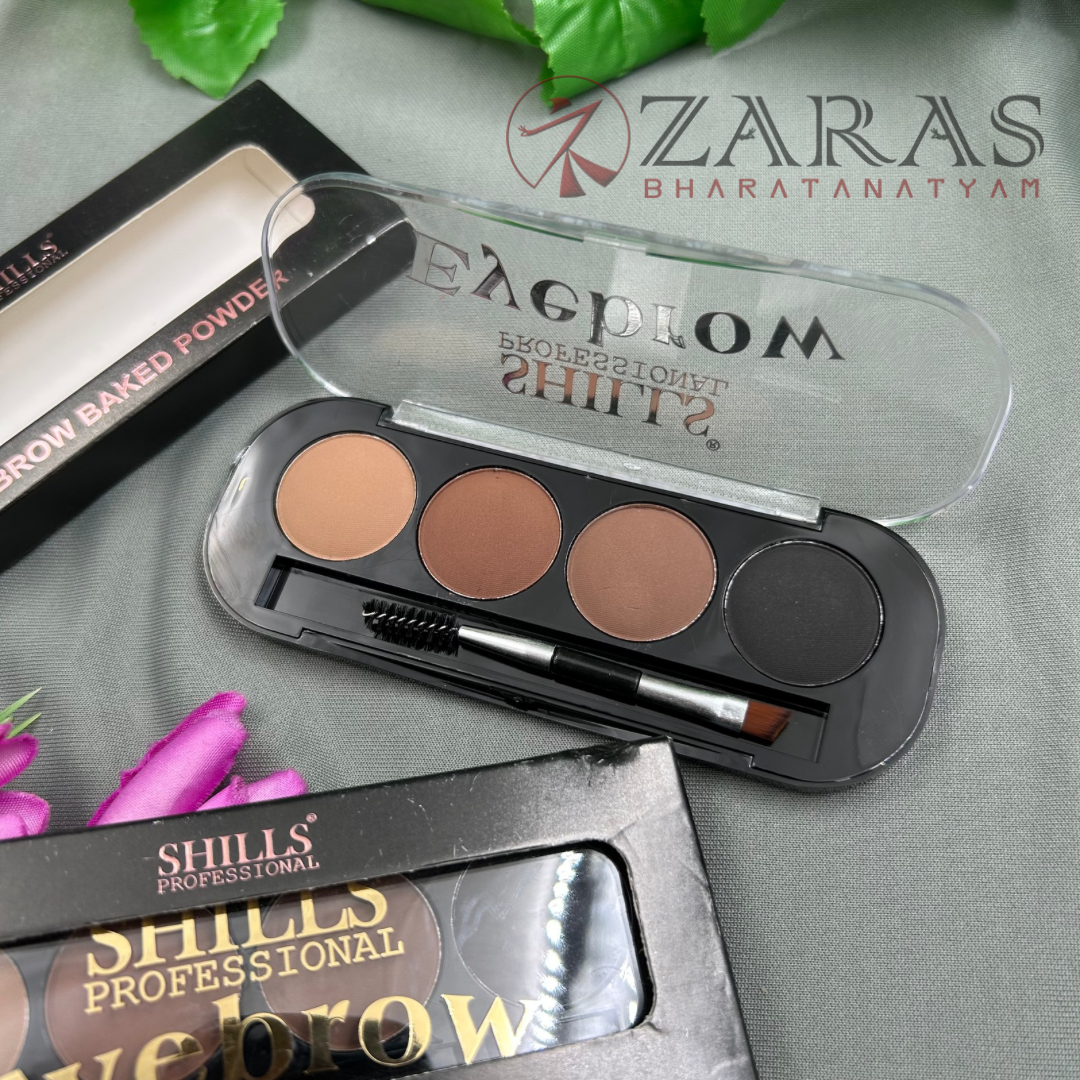 Bharatanatyam Makeup Products - Eyebrow 4 in 1 Baked Powder (SHILLS) image 2