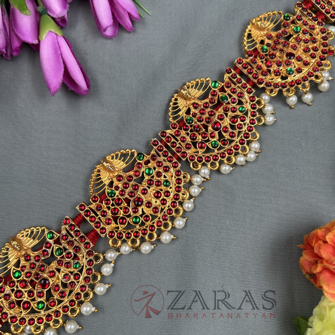 Bharatanatyam Dance Jewellery - Nadaraj Hip Belt RG Kemp CS (Ottiyanam) image 2