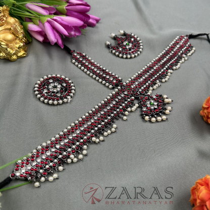 Bharatanatyam Dance Jewellery Black - C Round CS RG Kemp image 1