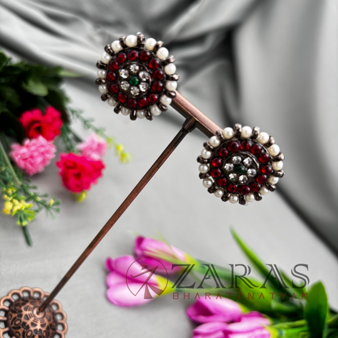 Bharatanatyam Dance Jewellery Black - Kammal RG Kemp image 0