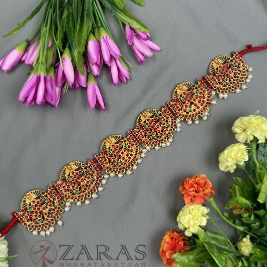 Bharatanatyam Dance Jewellery - Nadaraj Hip Belt RG Kemp CS (Ottiyanam) image 0