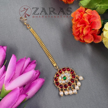 Bharatanatyam Dance Jewellery - Round RG Kemp Netti Chutti image 0