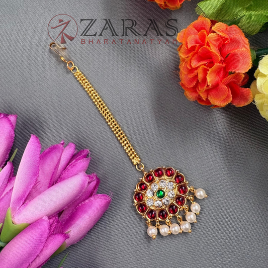 Bharatanatyam Dance Jewellery - Round RG Kemp Netti Chutti image 0