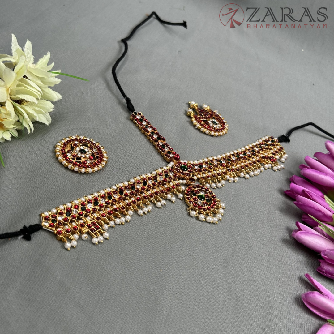 Bharatanatyam Dance Jewellery - Headset V Round CGS RG Kemp image 2