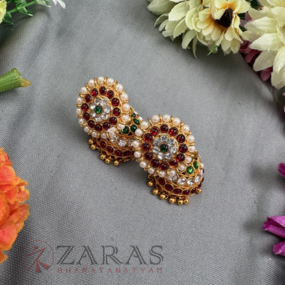Bharatanatyam Dance Jewellery - Jimiki with Kammal 3L Kemp RG image 1