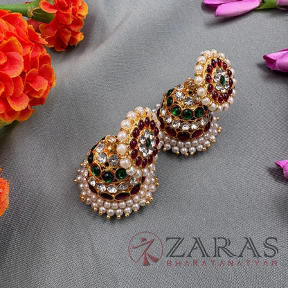 Bharatanatyam Dance Jewellery - Jimiki with Kammal 4 L Kemp RG image 0