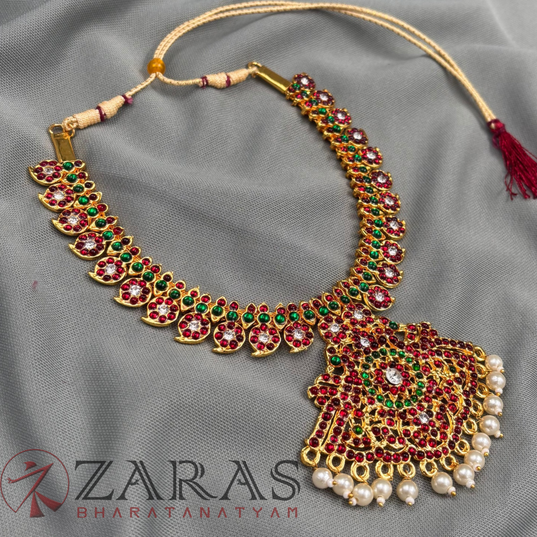 Bharatanatyam Dance Jewellery - Necklace Manga Design Sm CS kemp image 2