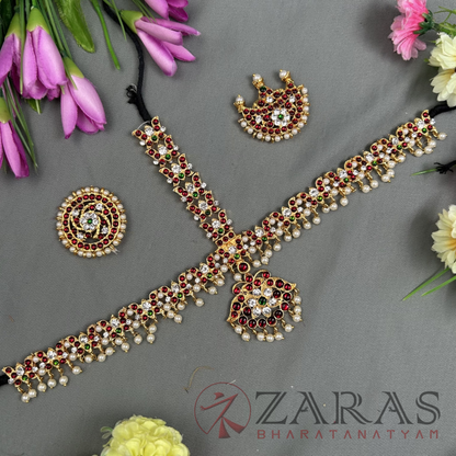 Bharatanatyam Dance Jewellery - Headset Lotus  RG Kemp CS image 0