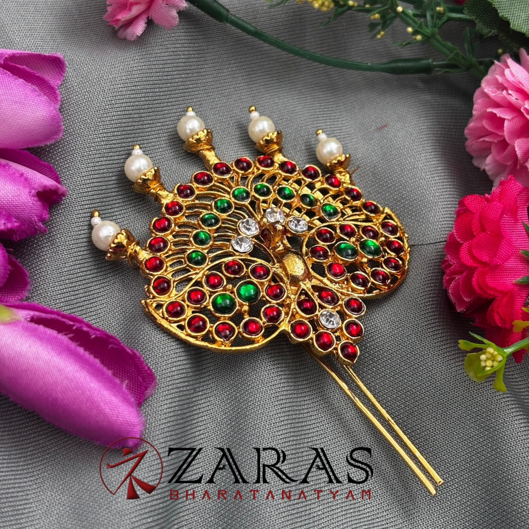 Bharatanatyam Dance Jewellery - Small Pea & Manga Head Arch RG Kemp CS image 1