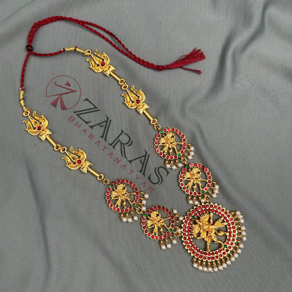 Bharatanatyam Dance Jewellery Haaram - Nadaraj with Sulam RG Kemp image 0