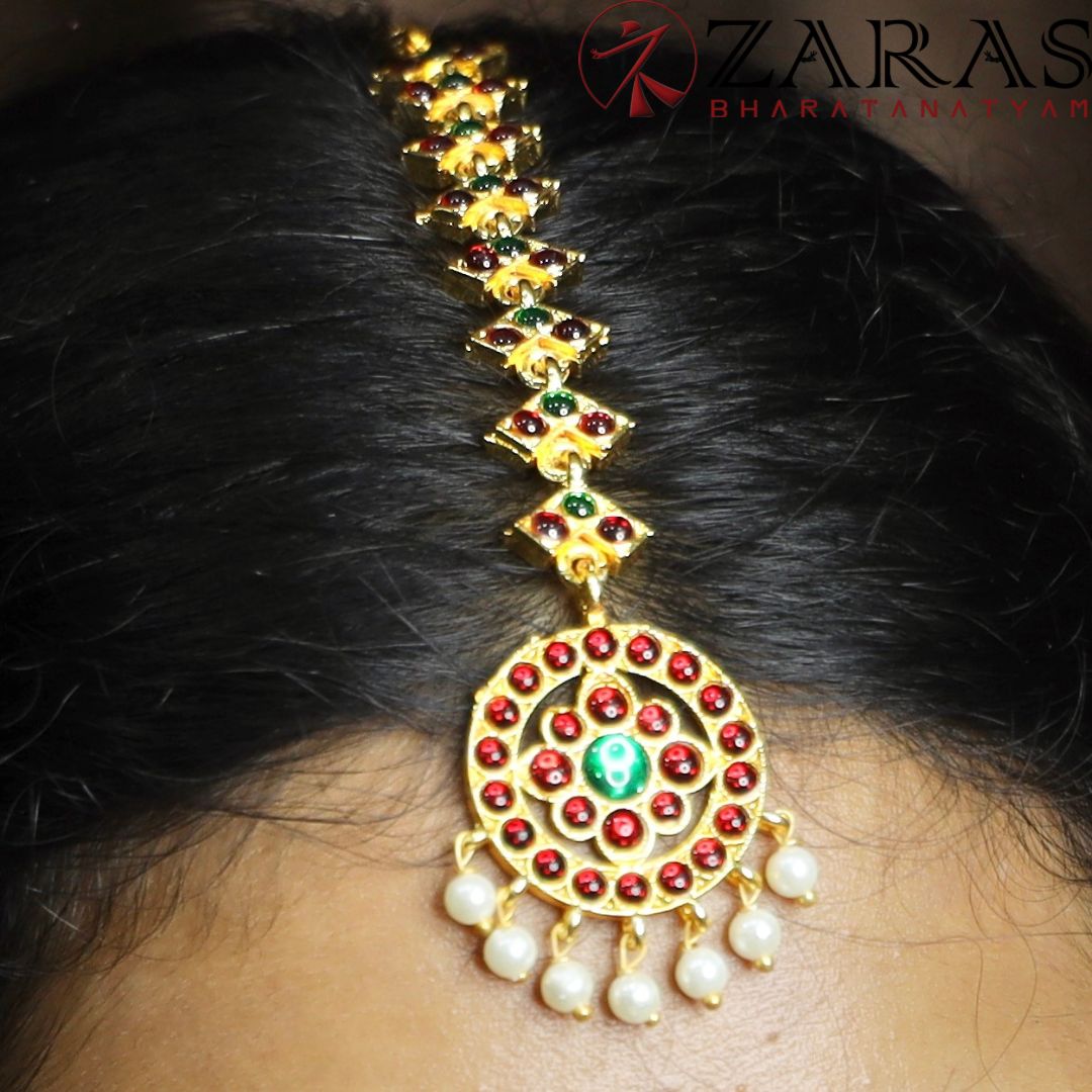 Bharatanatyam Dance Jewellery - V Round RG Kemp Netti Chutti image 0