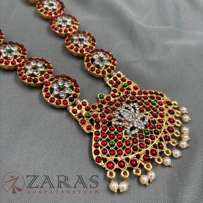 Bharatanatyam Dance Jewellery - Haaram Lotus & Round Design WC Kemp image 2