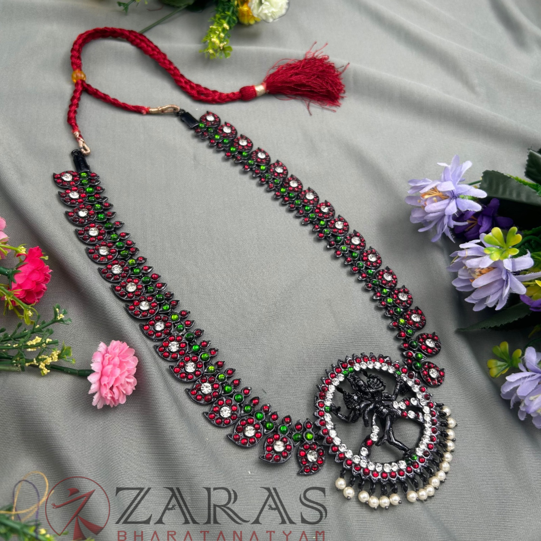 Bharatanatyam Dance Jewellery Black - Manga & Nadaraj RG kemp CS Haaram image 2