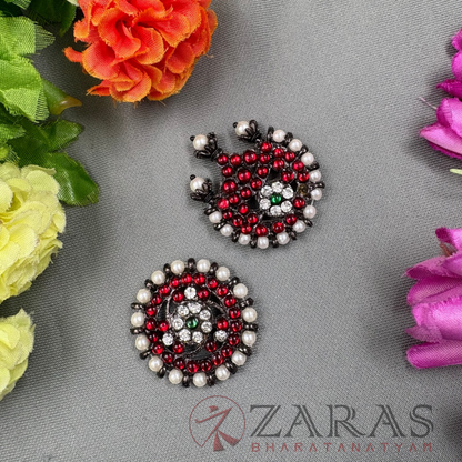 Bharatanatyam Dance Jewellery Black - Sun & Moon RG Kemp B image 0