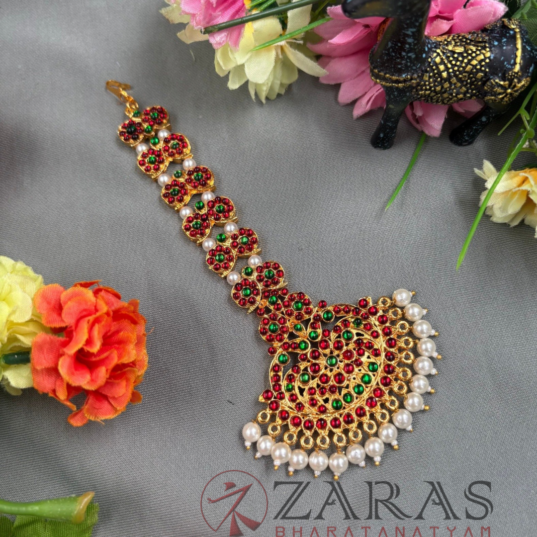 Bharatanatyam Dance Jewellery - D Manga RG Kemp Netti Chutti image 0