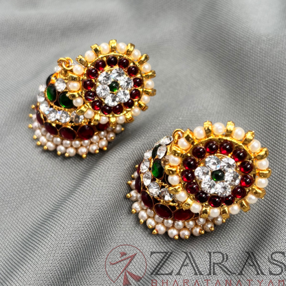 Bharatanatyam Dance Jewellery - 4L RG Kemp CS Jimiki with Kammal image 2