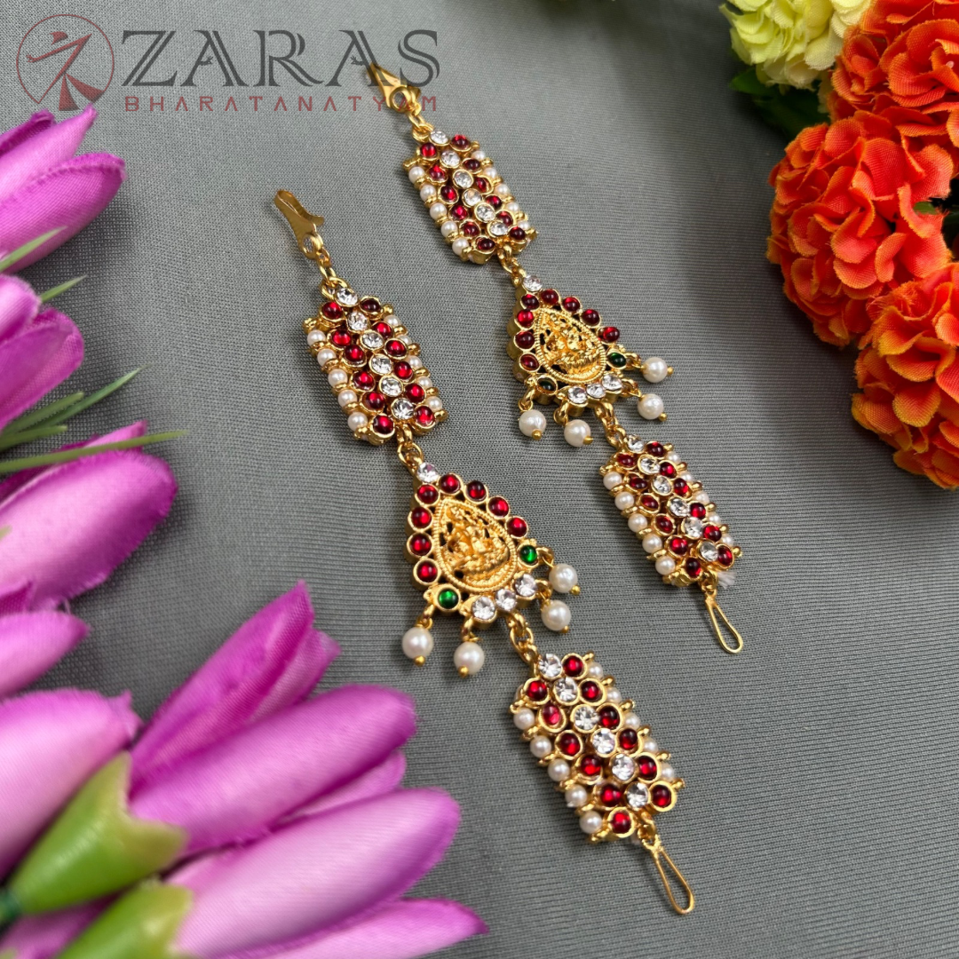 Bharatanatyam Dance Jewellery - Sow & Lakshmi Maatal pearls RG Kemp image 1