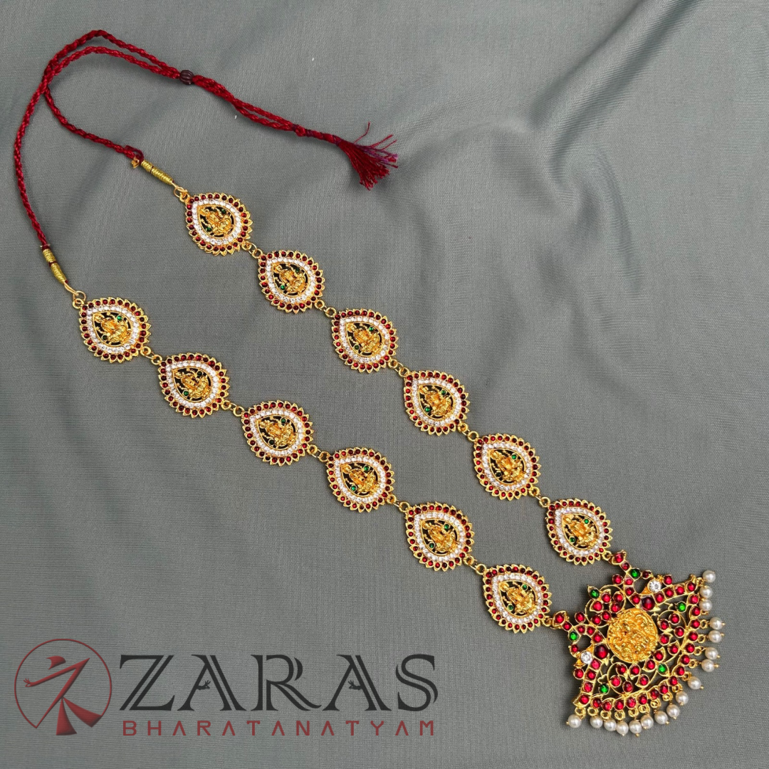 Bharatanatyam Dance Jewellery - Lakshmi with Thilagam CS RG Kemp Padak image 2
