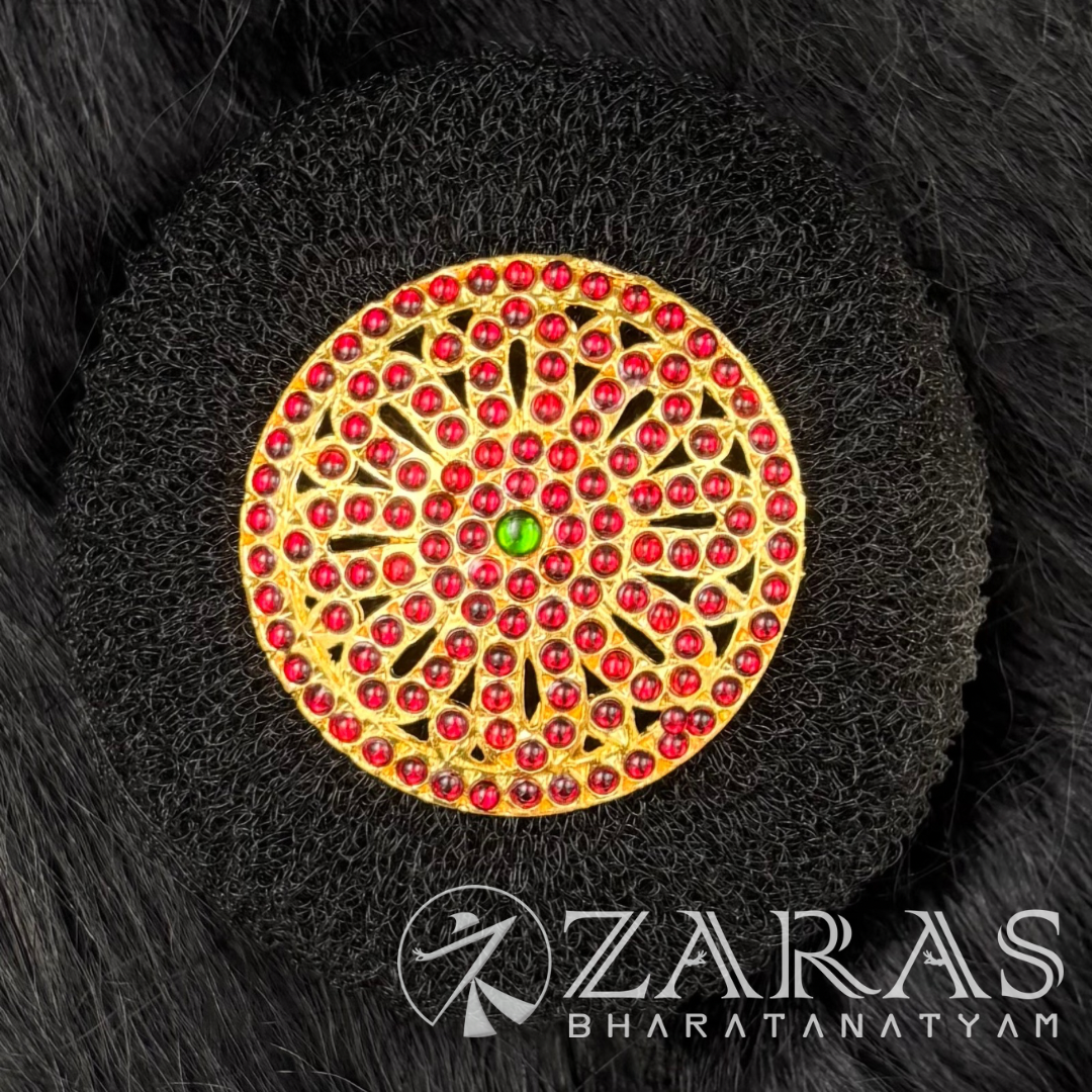 Bharatanatyam Dance Jewellery - Rakodi Flower RG Kemp Red CG image 0